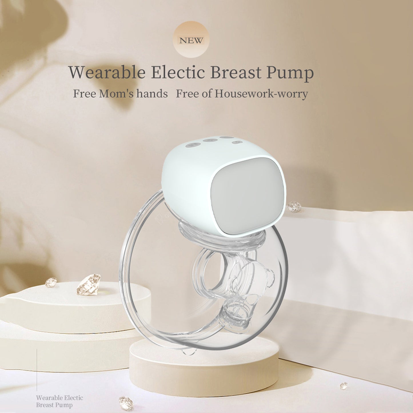 Mamomy S40-S9Pro-Wireless Hands Free Breast Pump Wearable Breast Pump Rechargeable Electric Breast Pump