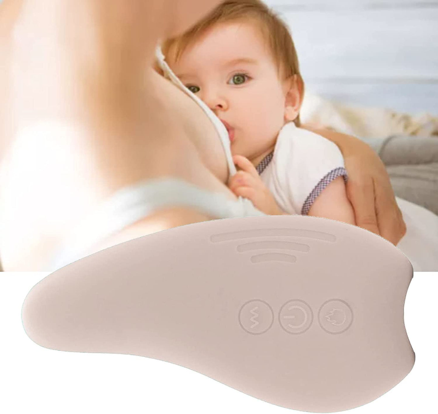 Mamomy Lactation Massager, Heat and Vibration, Pumping and Breastfeeding Essential, for Improved Milk Flow, Added Comfort